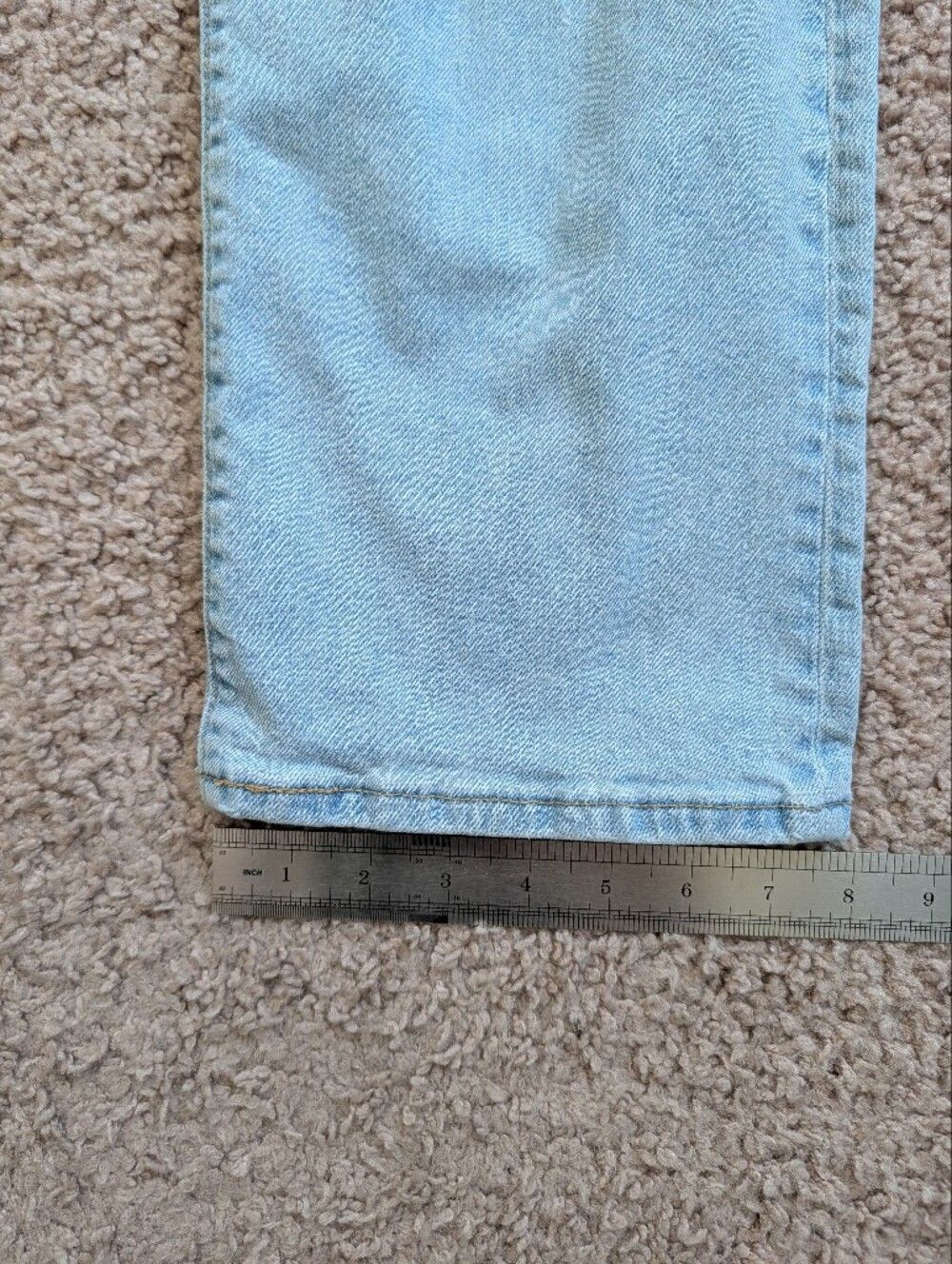 Levis Womens Light Wash Blue Stretch Ribcage Straight Ankle Jeans 28x32 - Picture 15 of 16